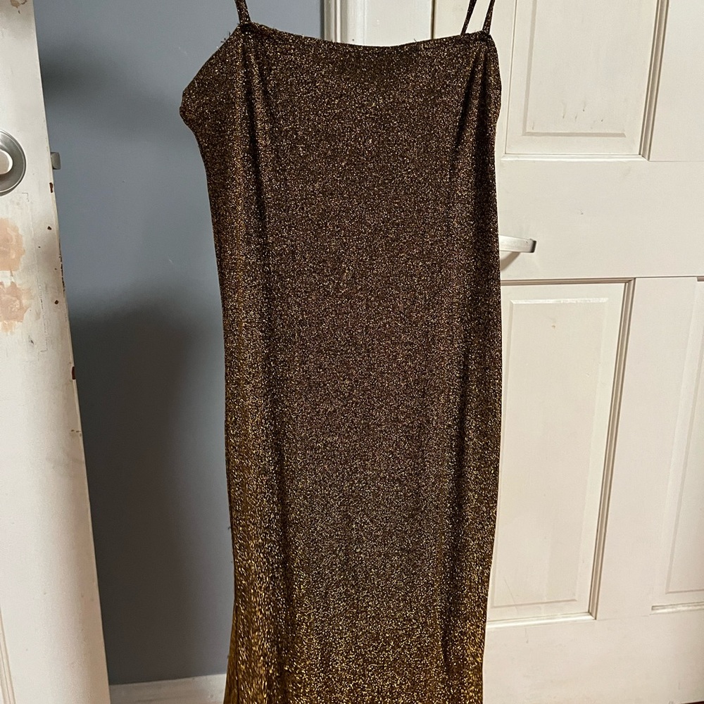Forever 21 Black and Gold Mini Dress